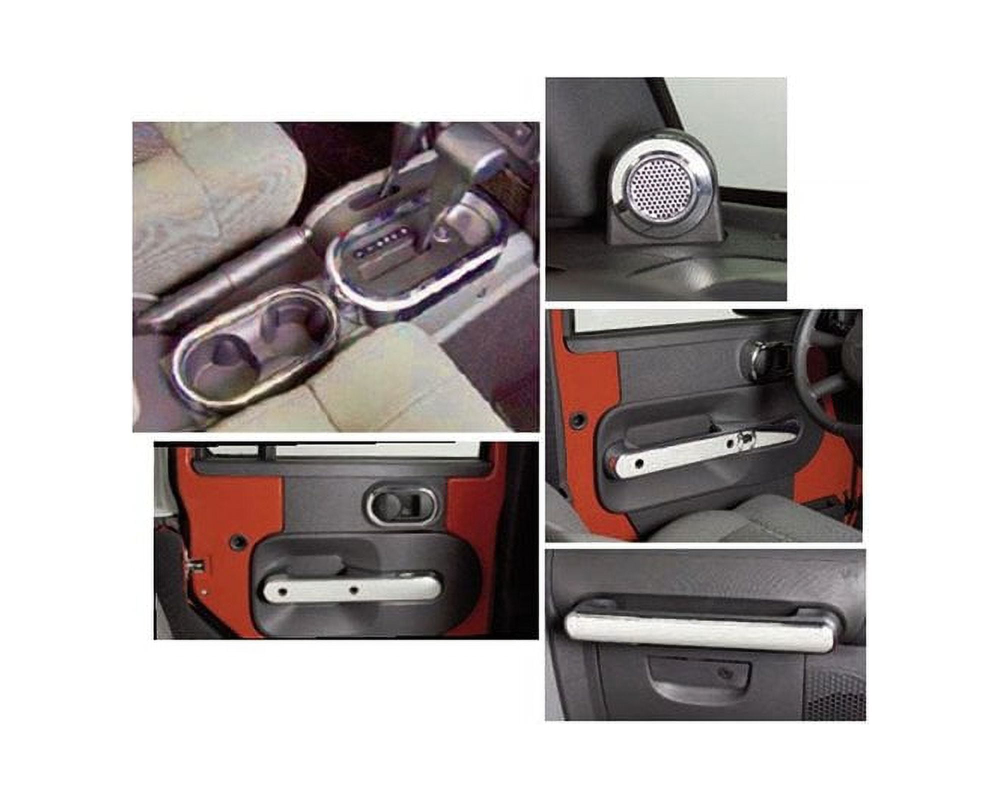 Putco 07-10 Jeep Wrangler Interior Chrome Kit - Fits 4 Door Only Chrome Trim Accessory Kits - 405641 Fits select: 2008 JEEP WRANGLER UNLIMITED X, 2010 JEEP WRANGLER SPORT