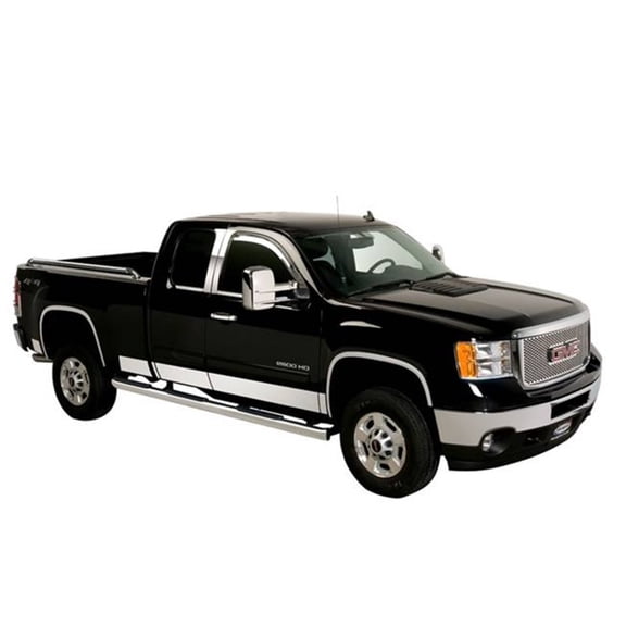 Putco 07-13 Chevy Silv Reg Cab 8ft Long Box - 6in Wide - 12pcs - SS Rocker Panels Fits select: 2011 ,2013 CHEVROLET SILVERADO K1500 LT