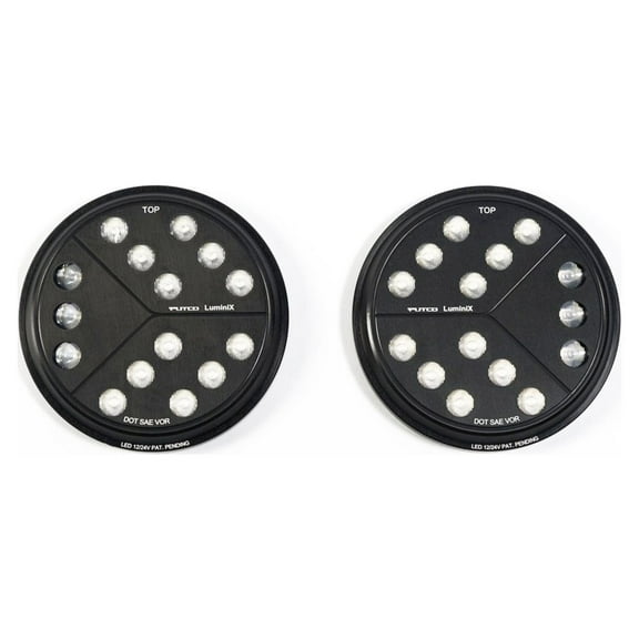 Putco 12017 Luminix High Power LED Headlights; Direct Replacement For LED Headlamp;