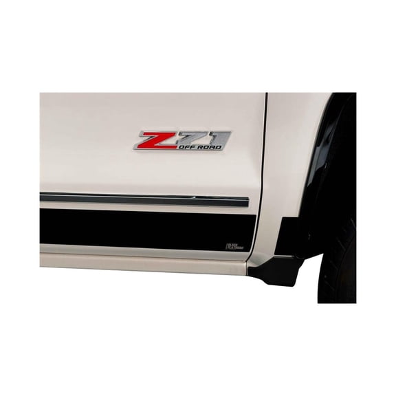 Putco 14-18 Chevy Silv LD Standard Cab - 6.8in Bed (10pcs) Black Platinum Rocker Panels - 9751228BP