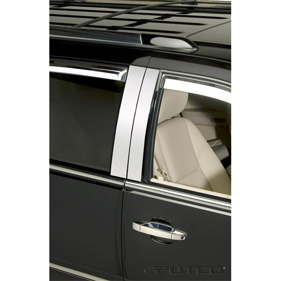Putco 402611 Classic Decorative Stainless Steel Door Pillar Post Trim Set Fits select: 2007-2014 CADILLAC ESCALADE