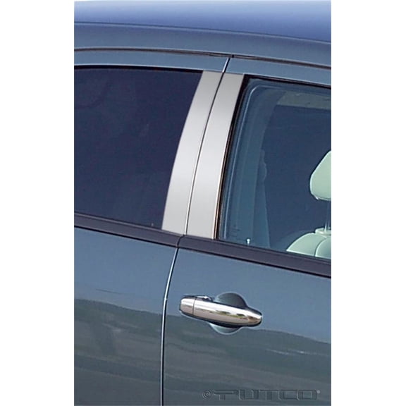 Putco 402615 Classic Decorative Stainless Steel Door Pillar Post Trim Set Fits select: 2010 DODGE CHARGER SXT, 2006 DODGE CHARGER R/T