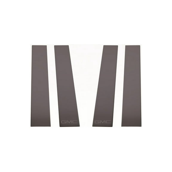 Putco 402669BPGM-2 Classic Decorative Pillar Posts w/o Accents; Black Platinum; 4 pc.; GM Official Licensed Product; Fits select: 2017-2018 GMC SIERRA K1500 SLT, 2014 GMC SIERRA K1500 SLE