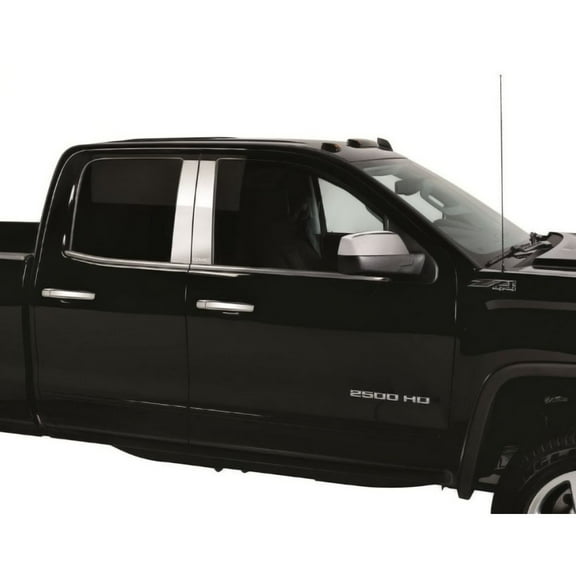 Putco 402669GM-2 Pillar Trim, Polished Fits select: 2017-2018 GMC SIERRA K1500 SLT, 2014 GMC SIERRA K1500 SLE