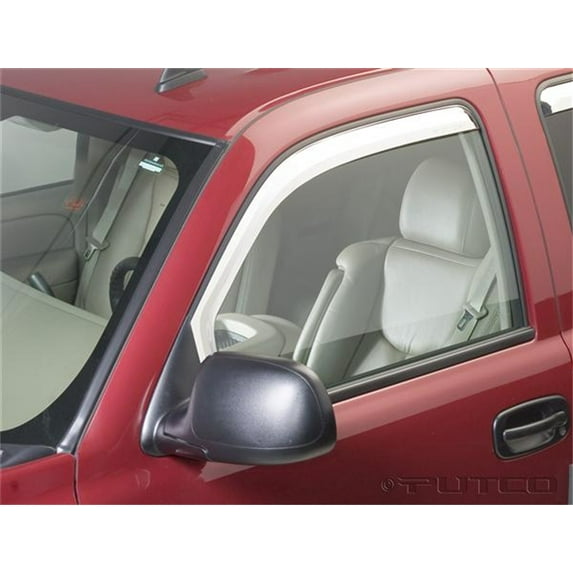 Putco 480010 Element Chrome Window Visor Fits select: 2003,2005-2006 CHEVROLET SILVERADO K1500