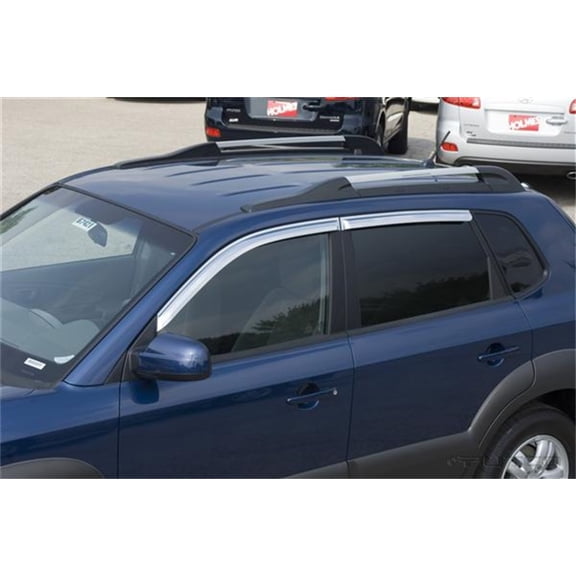 Putco 480257 Element Chrome Window Visor Fits select: 2005-2007 HYUNDAI TUCSON, 2008-2009 HYUNDAI TUCSON GLS