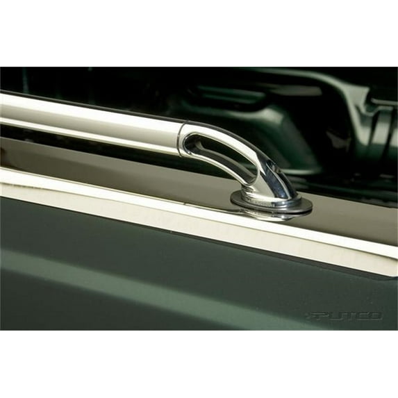 Putco 89866 Bed Rails, approx. 8 ft. Polished Fits select: 2019 FORD F150 SUPERCREW, 2017-2020 FORD F250