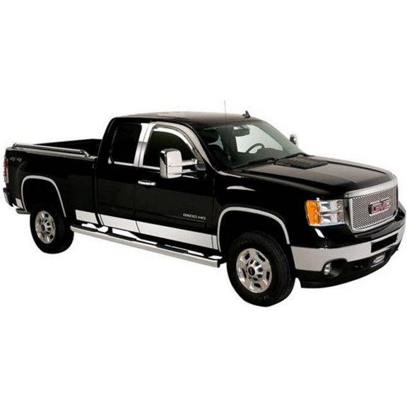 Putco 9751208GM Rocker Panel Trim, Polished Fits select: 2011 GMC SIERRA C1500 SLE, 2013 GMC SIERRA K1500 SLE