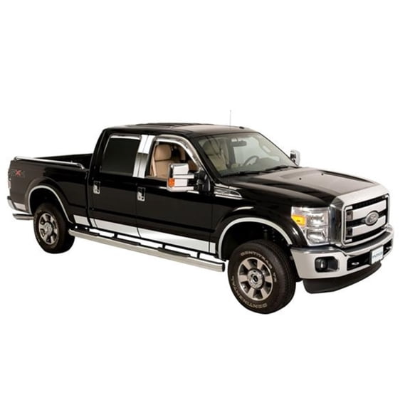 Putco 9751453 Rocker Panel Trim, Polished Fits select: 2011-2016 FORD F250 SUPER DUTY, 2011-2016 FORD F350 SUPER DUTY