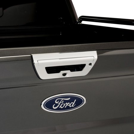Putco Tailgate Handle Cover, Chrome, Ford F-150, Without Pull Handle and with Camera and LED Opening Fits select: 2015-2016,2017 FORD F150
