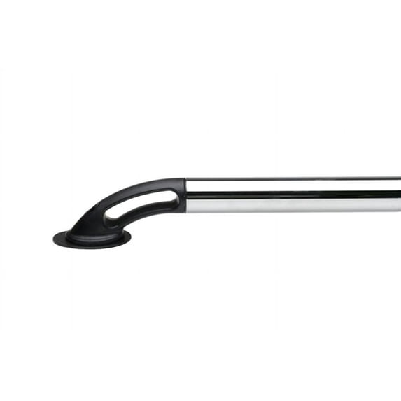 Putco 99888 Lockers Side Bed Rail; Stainless Steel w/Black Injected Molded Nylon Casting; w/Tool Box; Pair;