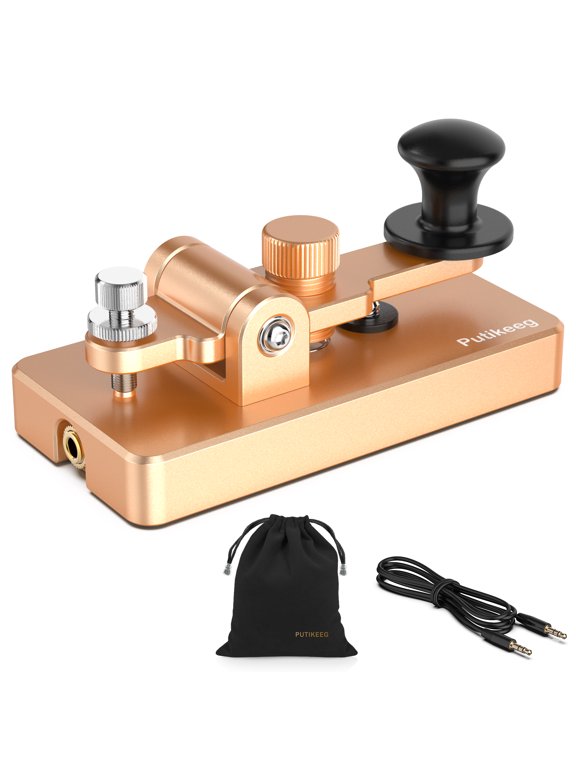Auto Base Magnetic Adsorption for Shortwave Radio Mechanical Morse Code Keyer with Cut-Down Tote Bag