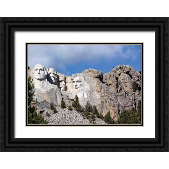 Putman, Tammy 14x11 Black Ornate Wood Framed with Double Matting Museum Art Print Titled - Mt. Rushmore II