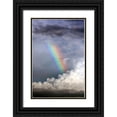 thumbnail image 1 of Putman, Tammy 17x24 Black Ornate Wood Framed with Double Matting Museum Art Print Titled - Rainbow in the Clouds, 1 of 4