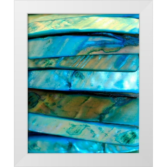 Putman, Tammy 20x24 White Modern Wood Framed Museum Art Print Titled - Shell Be Blue I