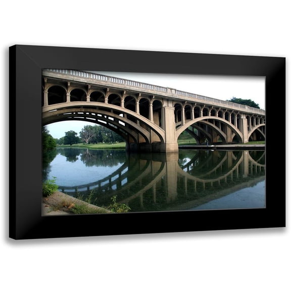 Putman, Tammy 24x17 Black Modern Framed Museum Art Print Titled - Bridge Reflections III