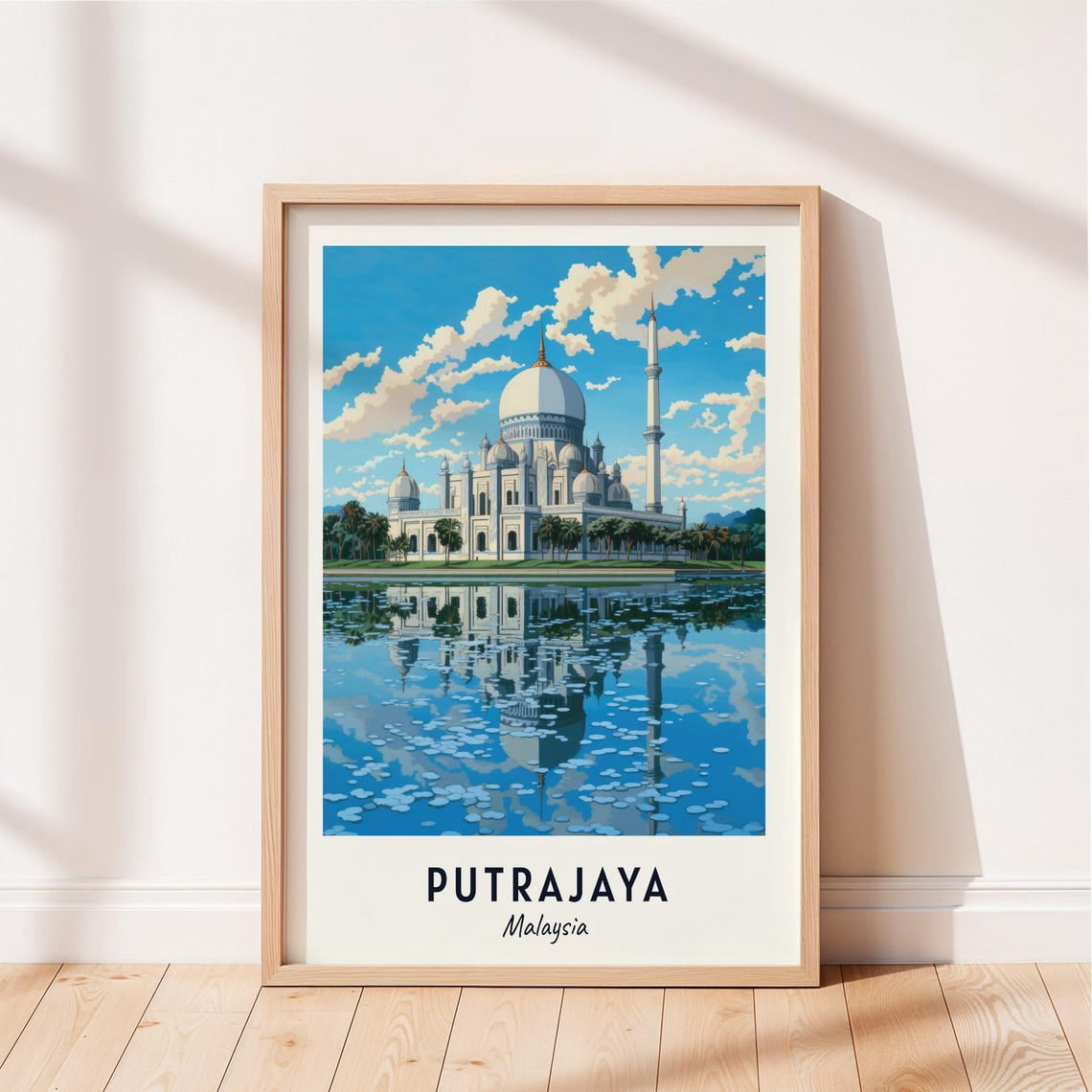 Putrajaya Travel Putra Mosque Malaysia Cityscape Poster, Travel ...