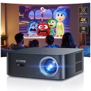 PUTRIMS Smart Projector with WiFi 6 and Bluetooth, Native 1080P Full HD Support 4K, Auto Focus & Auto Keystone, Built-in Streaming Apps Outdoor Movie Projector