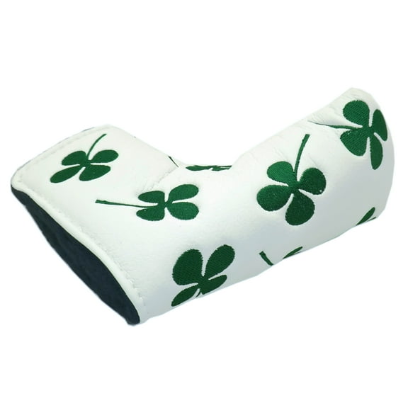 Putter Cover - Lucky 4 Leaf Clover Blade Style Cover by JP Lann