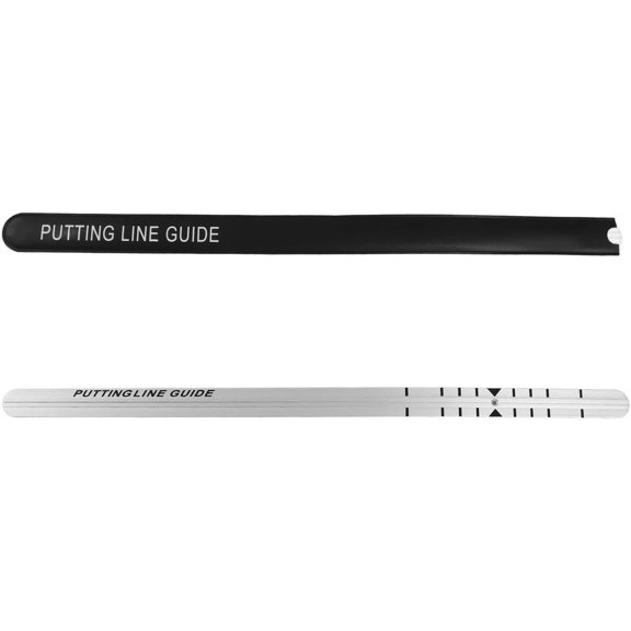 Putter Straight Ruler, Aluminum Practice Putting Alignment Rail Hitting Training Aids for Putting Green