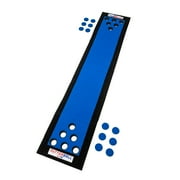 PutterBall Lite Golf Pong Game Set - Includes 2 Putters, 2 Golf Balls, Blue Putting Pong Golf Mat & Golf Hole Covers - Best Backyard Party Golf Game Set (Blue)