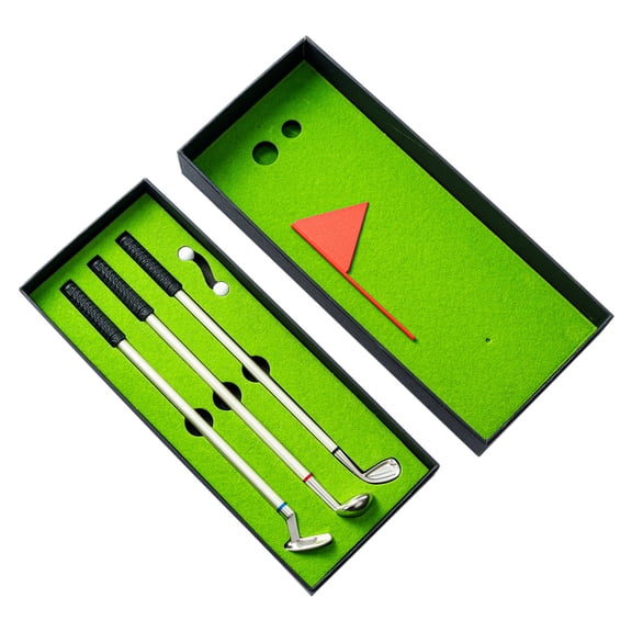 Putterball Golf Game Set | Mini Desktop Golf Putting Game and Golf Pen Set | Unique Gift for Golf Lovers, Coworkers and Armchair Golfers