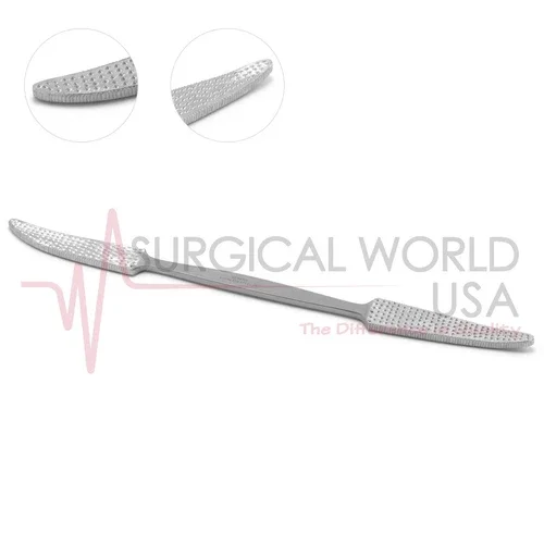 Putti Bone Rasp 10 1/2" 18Mm To 4Mm Flat Tapered One Blade Curved Orthopedic