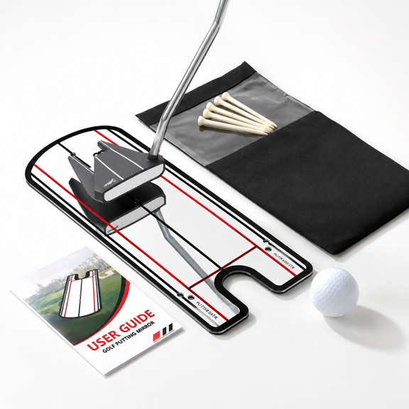 Putting Alignment Mirror Golf Swing Trainer for Practice and Alignment