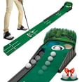 thumbnail image 1 of Putting Green Indoor - Golf Putting  boasts Genuine Green Speed and a Wrinkle-Free Surface. 8ft Practice Putting  with lenticular 3D Backplate, Alignment Guides and Ball Return, 1 of 6
