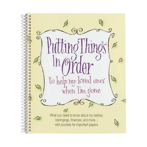 Putting Things In Order: Guide for Organizing Personal Affairs & Important Documents,Self-improving Book Gifts,Room Bookshelf Decoration