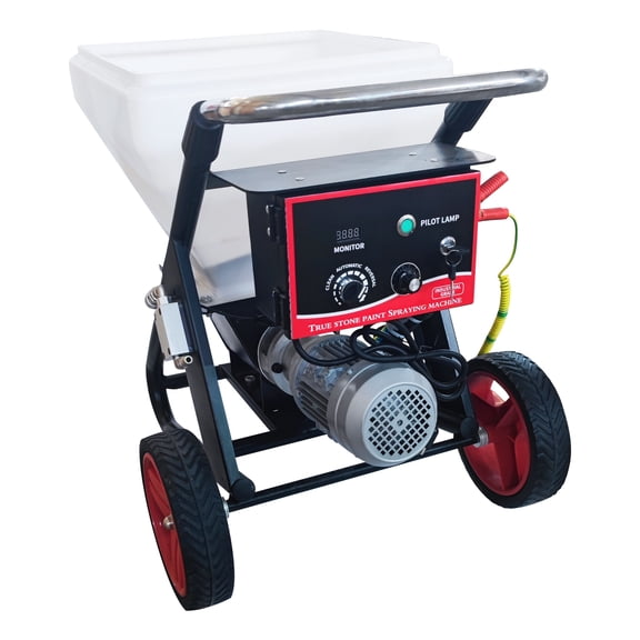 Putty Cement Grouting Spraying Machine High Pressure Paint Sprayer with 48L Hopper for Real Stone Paint Texture Latex 110V 3000W