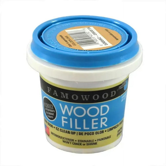 1/4 pt Eclectic Products 40042152 Golden Oak Famowood Water-Based Latex Wood Filler