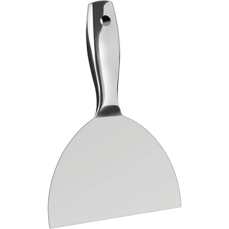 Putty Knife 6 Inch,One Piece Premium Polished All-Stainless Steel Scraper Tool for Drywall Finishing,Professional Grade Putty Blade for Scraping Paint, Taping
