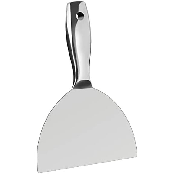 Putty Knife 6 Inch,One Piece Premium Polished All-Stainless Steel Scraper Tool for Drywall Finishing,Professional Grade Putty Blade for Scraping Paint, Taping