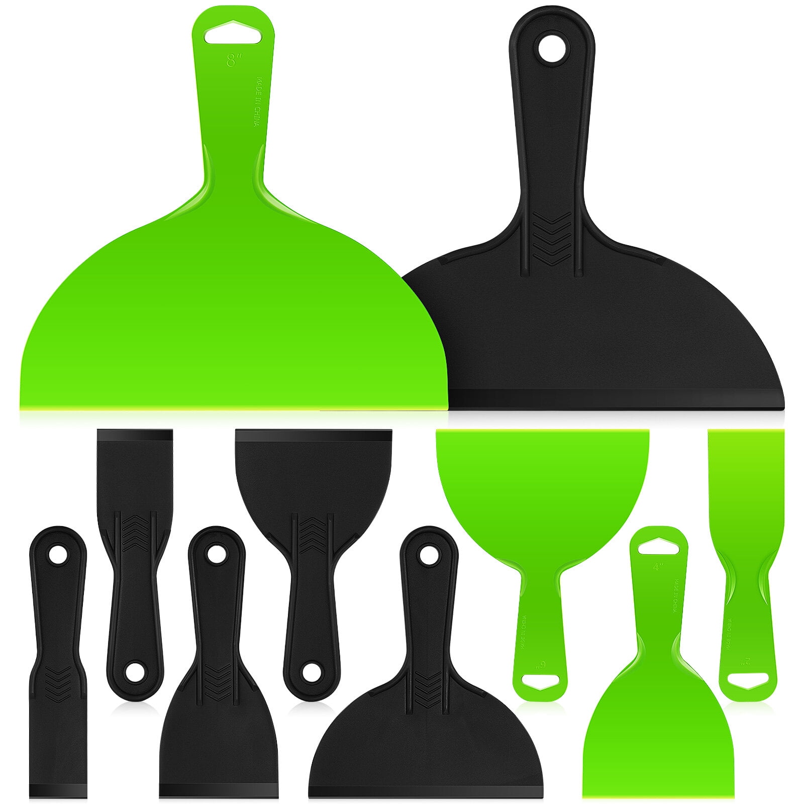 Putty Knife Paint Tools 10 Pcs Caulking Spatula Spatulas Scraper Set