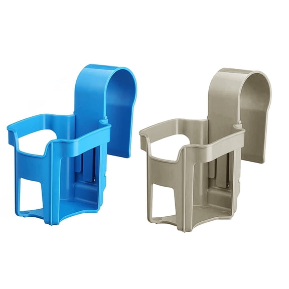 Puwuzcl 2 Pack Cup Holder Above Ground Pool Drink Holder No Spill Drink Holder Pool Phone Holder Round Top Bar Pool Accessories Pool Cup Holder For Drinks Blue