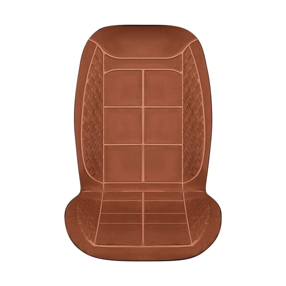 Puwuzcl Brown Heated Winter Car Seat Cushion – 65℃ Constant Temperature Driver Pad for Cars, SUVs, Trucks (Comfort & Fatigue Relief)