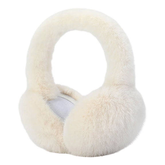Puwuzcl Fuzzy Plush Winter Earmuffs - Warm Over-Ear Ear Warmers for Cold Weather, Commute & Outdoor Activities