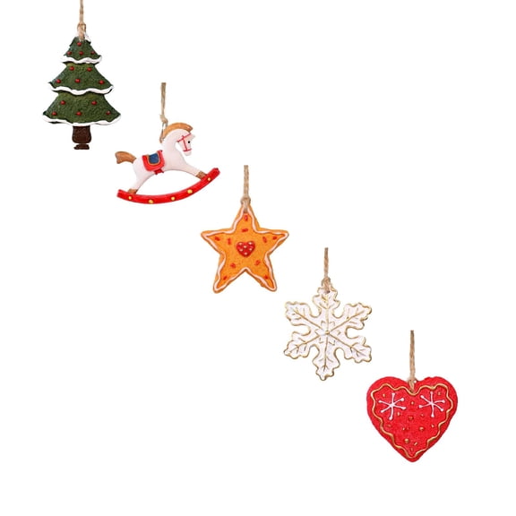 Puwuzcl Resin Heart Mini Hanging For Festive