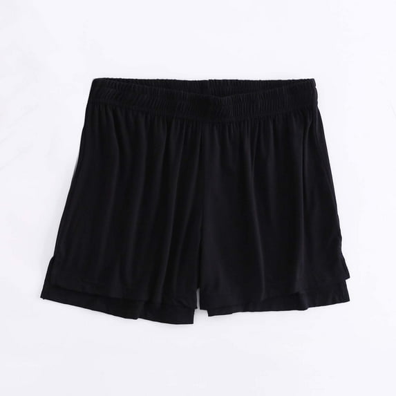 Puyaiuu New 2025 Shorts for Women Plus Size Women's Summer Color Elastic Waist Thin Shorts Home Pants Sports Outerwear Women Shorts Plus