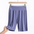 thumbnail image 1 of Puyaiuu New 2025 Womens Shorts Casual Yoga Capris Women's High Waisted Nude Fitness Shorts Running Sports Tight Oversized Pants Plus Size Shorts for Women, 1 of 3