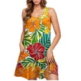 thumbnail image 1 of Puyaiuu New Formal Dresses for Women Leisure Round Neck Sleeveless Mid-Length Dress Breathable with Pocket Print Sundresses for Women 2025, 1 of 5