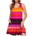 thumbnail image 1 of Puyaiuu New Maxi Dresses for Women 2025 Women's Casual Plus-Size Sleeveless Crew Neck Striped Short Dress Summer Dresses for Women, 1 of 5