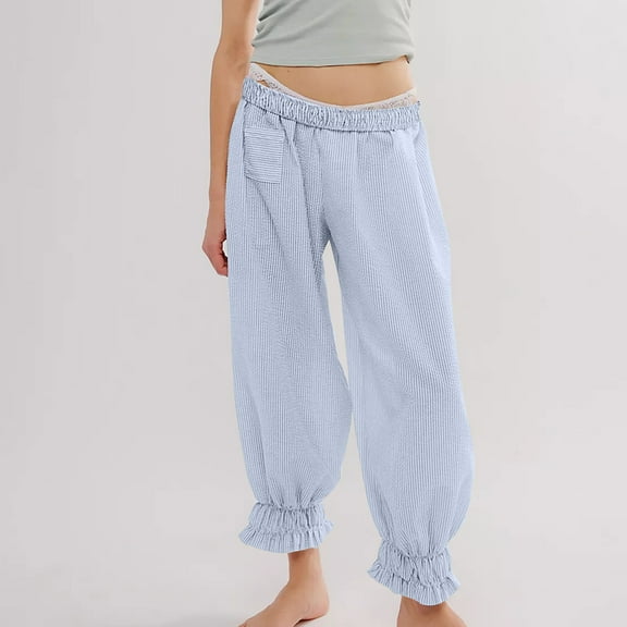 Puyaiuu New Style Yoga Pants for Women Women Casual Lightweight Drawstring Elastic Waist Pants with Pockets, S-Xxl Womens Sweatpants with Pockets