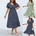 thumbnail image 1 of Puyaiuu New Womens Dresses Summer Maxi Dress for Women Short Sleeve Casual Summer Loose Plain Comfy Long Dresses Plus Size Summer Dresses, 1 of 6
