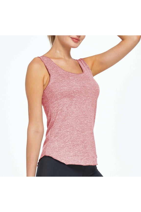 Women's Square Neck Yoga Tanks, Breathable Sleeveless Blouses with Soft Stretchy Fabric, Lightweight Summer Tops for Spring, Cute Workout Vests for Pilates Training Gift
