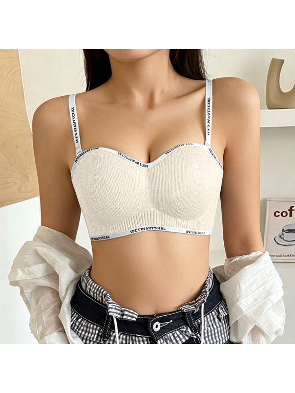 Womens Wireless Anti Sag Support Daily Bra White 38 Gift