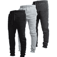thumbnail image 1 of Puztloy 3 Pack Mens Sweatpants Fleece Sweatpants for Men Joggers with Pockets and Drawstring, Casual Sweat Athletic Pants Winter 2025, Black + Dark Grey + Light Grey, 1 of 6