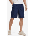 thumbnail image 1 of Puztloy Men's Cargo Shorts Work Gym Medium Elastic Waist Drawstring with Zippered Pockets Relaxed Fit Outdoor Casual Pant, 1 of 7