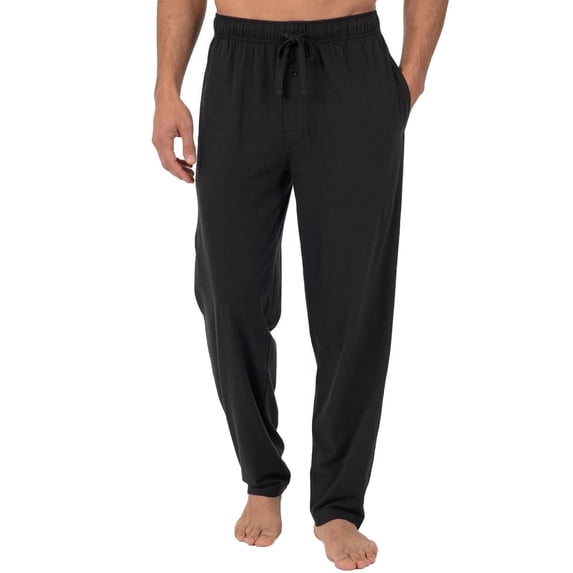 Puztloy Mens Pajama Pants Solid Elastic Waist Drawstring Lounge Pants Soft Comfy Sleep Pants with Pockets,Size M-3XL